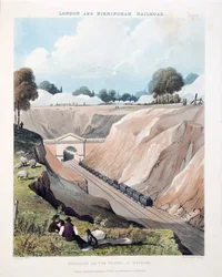 Eingang zum Tunnel in Watford, 1837